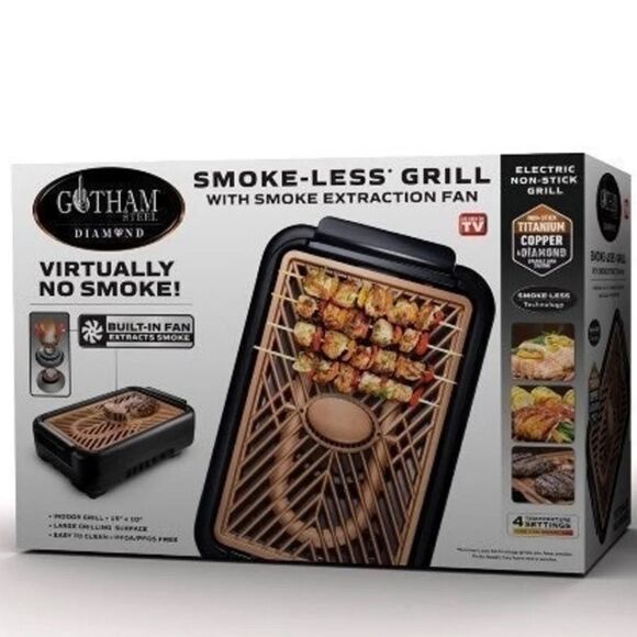 Gotham Steel Electric Smokeless Indoor Grill NEW - Picture 1 of 5